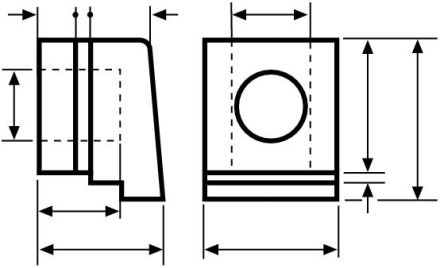 HellermannTyton 634-04200 HV4202-PVC-BK-M1 cord protection grommet