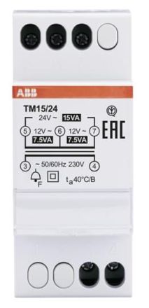 ABB Stotz-Kontakt 2CSM228745R0802 TM15/24 15VA 24VAC bell transformer