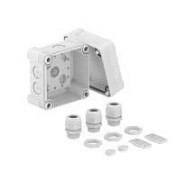 OBO Bettermann X02 G M20 LGR 95x95x72mm light grey cable junction box, 2005032