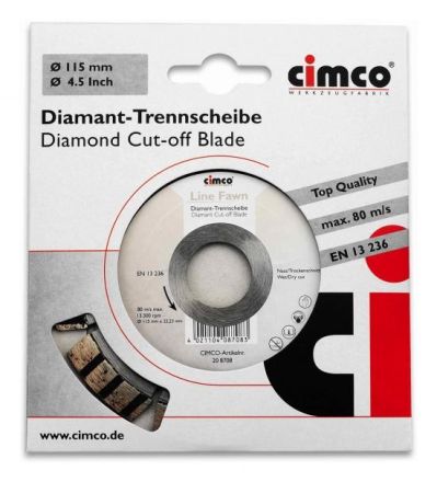 Cimco 208710 line beige 125mm diamond cutting disc