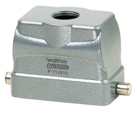 Walther P712810 10-pin 1xM20 45mm high straight grommet housing