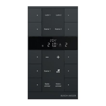 BUSCH-JAEGER SBR-F-10.0.11-885 f@h-touch sensor tenton | 10-way, RTR | matt black