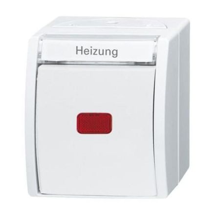 Busch-Jaeger 2601/2 SKWNH-54 rocker control switch/heating switch, off, 2-pole alpine white