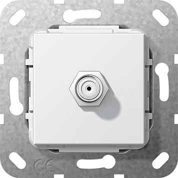 Gira 565003 SAT F-socket gender changer insert pure white