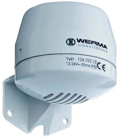 Werma 12605215 WM 4 tones 12-24VDC GY multi-tone siren