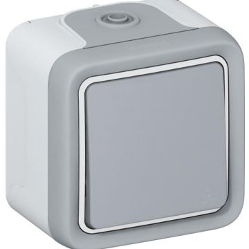 Legrand 069711 rocker switch Plexo IP55 69711 1-pole FR AP, (grey)