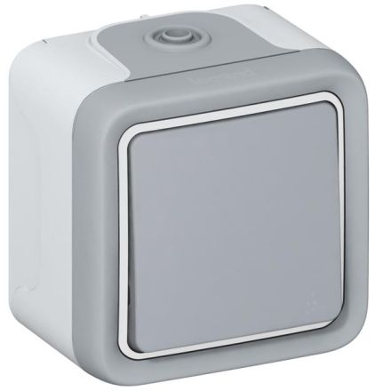 Legrand 069711 rocker switch Plexo IP55 69711 1-pole FR AP, (grey)