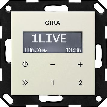 Gira 228401 UP radio RDS without loudspeaker System 55 cream white