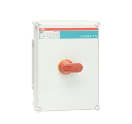ABB Stotz-Kontakt OT125GFCC3A, safety switch 3-pole 55 kW 400V with red-yellow handle, 1SCA148607R1001