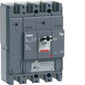 Hager HMJ251GR h3 x630 LSnI 4P4D 250A 50kA circuit breaker