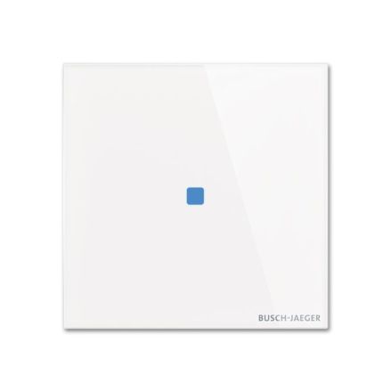 BUSCH-JAEGER TB/U1.1.11-CG KNX pushbutton sensor standard tacteo | 1-fold | glass white | 86x86mm