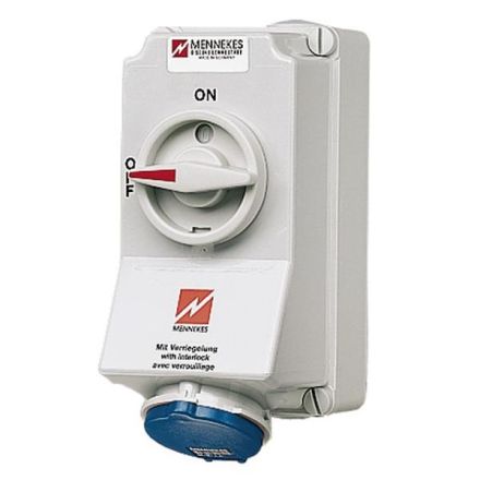 Mennekes 5104A DUO 32A 4-pole 9h 230V IP44 wall socket