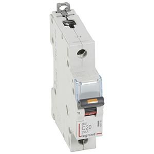 Legrand 409756 Circuit breaker DX3 C20A 1P 25KA 1M