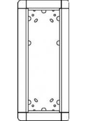 Ritto 1883370 surface-mounted frame 3 module slots, white