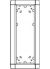Ritto 1883370 surface-mounted frame 3 module slots, white