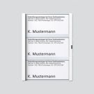 Siedle 200029794-00 Nameplate complete for TM 612-3/BTM 650-03 W white