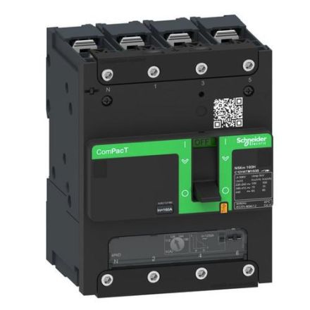Schneider Electric C12B6TM160B ComPacT NSXm 160A TM160D 4P3D 25kA/415V molded case circuit breaker