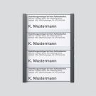 Siedle 200029963-00 Nameplate complete for TM 612-4/BTM 650-04 DG