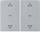 BERKER 80961371 Cover for push button sensor K.1/K.5 | 2-way, arrows | aluminum