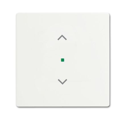 Busch-Jaeger 6232-10-884 Rocker switch, 1-way, with symbol 'Blind' studio white matt