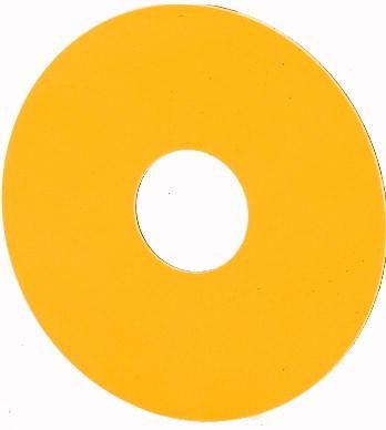 Eaton SR-GE sign, EMERGENCY STOP, yellow, blank, yellow, 063264