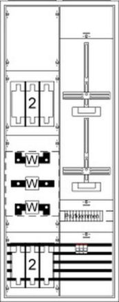 ABB Striebel & John KS4202 measuring and transformer cabinet, surface-mounted with meter cross, 2CPX032778R9999
