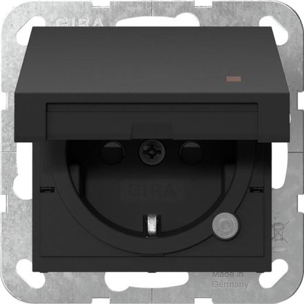 Gira 4552005 KD control+SH system 55 sw with SCHUKO socket