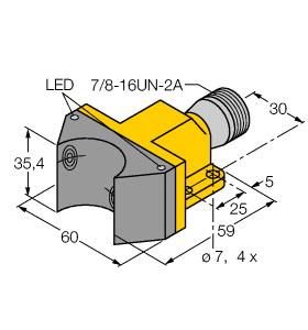 Turck 4290001 NI4-DSU35-2ADZ30X2-B1151 Inductive double sensor