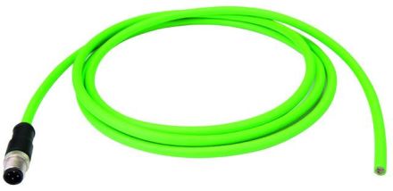 Telegärtner L83610A0001 M12x1 plug free cable end L1.0 m connection cable D-coded Cat.5