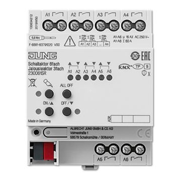 JUNG 230061SR KNX universal actuator | 6-fold