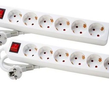 Kopp 120913853 6-way white power strip
