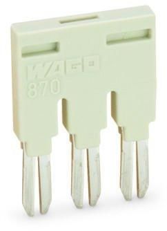 Wago 870-406 6-way light grey comb bridge