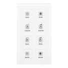 MDT RF-GTT8W.01 KNX-RF glass button 8-way | 8-way | glass white