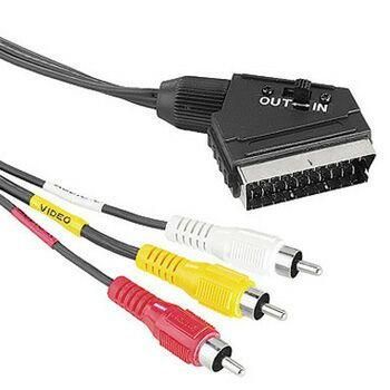 Hama video cable Scart plug - 3 RCA plug