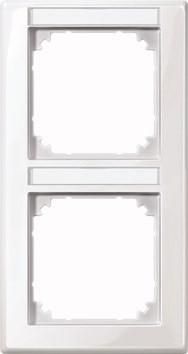 MERTEN 470219 Frame 2-way vertical polar white glossy