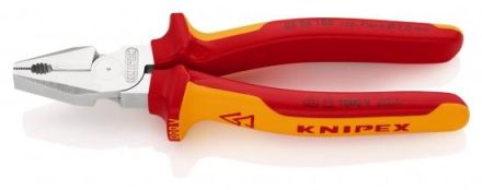 Knipex 02 06 180 chrome insulated 180mm heavy-duty combination pliers