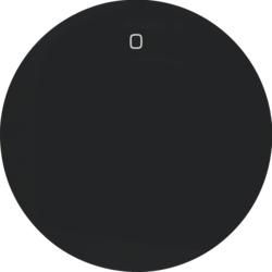 Berker 16222045 rocker switch with imprint '0' black, glossyBerker R.1/R.3