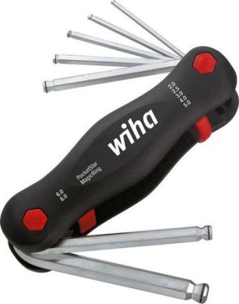 Wiha 23033 SB 369R P7 POCKETSTAR large hexagon ball head folding holder
