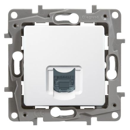 Legrand 664773 data socket Niloe 1-way RJ45 6UTP ultra-white white, (white)