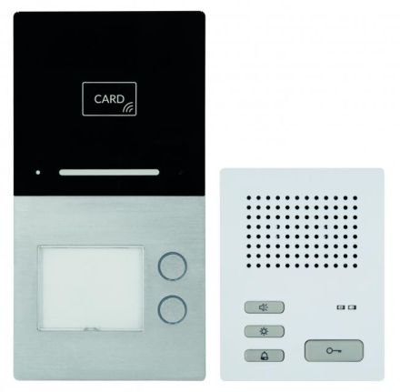 HHG Villa Audio Set 2 RL 2-family audio outdoor station set audio with integrated RFID and Bluetooth