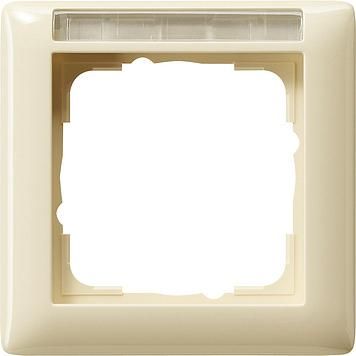 Gira 109101 1-gang cover frame BSF Standard 55 cream white