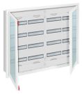 ABB Striebel & John U54TR4 small distribution board, flush-mounted 4-row, with cover frame and door, 2CPX071728R9999