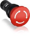 ABB Stotz-Kontakt CE4T-10R-11, emergency stop button Compact 40mm rotary release 1NO+1NC CombiLine-Compact, 1SFA619550R1071