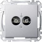 Merten MEG2100-0460 equipotential bonding socket insert, aluminum System M