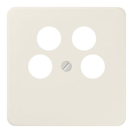 Jung 561-4SAT2 cover for 4-hole satellite TV socket (Ankaro), thermoplastic, CD series, white