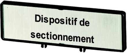 Eaton ZFSNT63-T0 carrier with label, + label, mains disconnection device, in FR, for T0, T3, P1 , 186929
