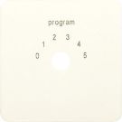 Jung 594-9 cover for program selector switch, thermoplastic, CD series, white