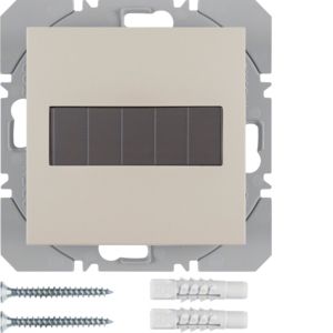 BERKER 85655182 KNX RF wall transmitter flat S.1/B.3/B.7 | 1-way, solar | glossy white