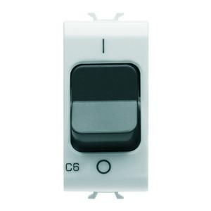 Gewiss GW10461 LS switch 1P C6 3KA 230V AC 1M ws circuit breaker
