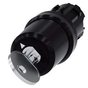 Siemens 3SU1000-5BC01-0AA0 key switch CES 22mm round O